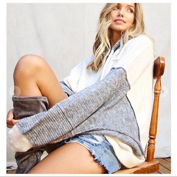 ✨LAST ONE✨Colorblock sweater/sweatshirt hoodie - Picture 6 of 8